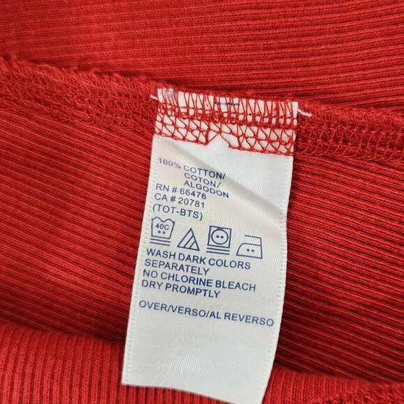 Tommy Hilfiger Jeans Red Turtleneck Y2K Womens Medium - Picture 10 of 10